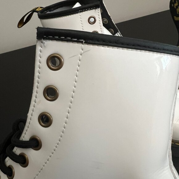Dr. Martens White Combat Boots - Picture 10 of 15